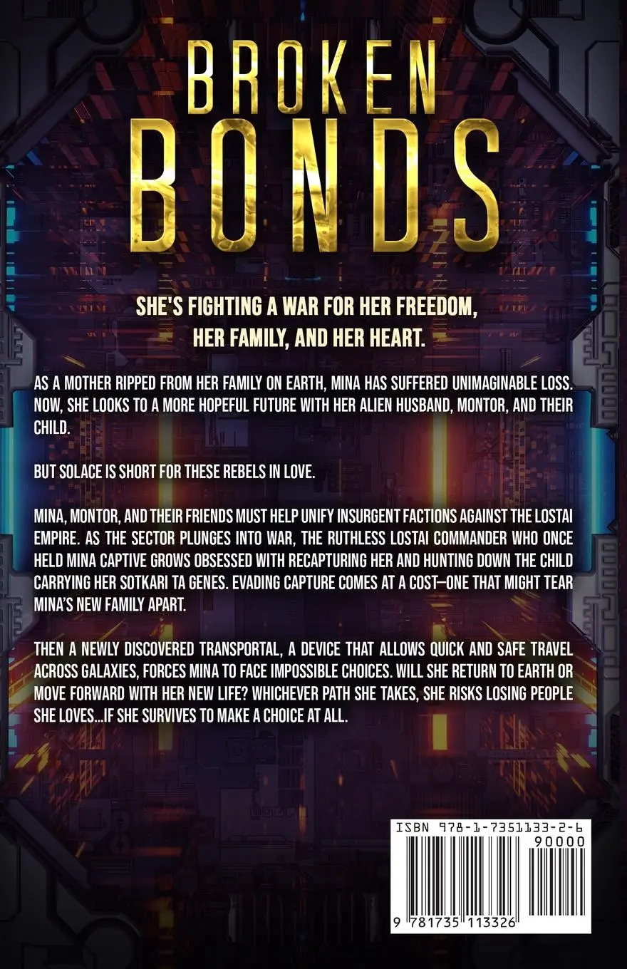 Rückseite: 9781735113326 | Broken Bonds | A Romantic Space Opera | Maria A Perez | Taschenbuch
