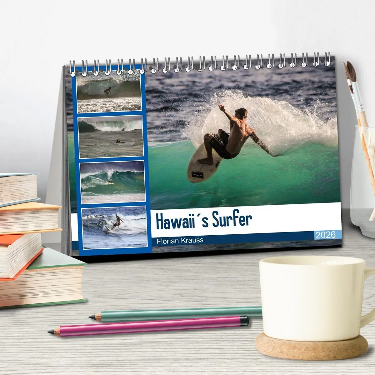 Bild: 9783457653326 | Hawaii´s Surfer (Tischkalender 2026 DIN A5 quer), CALVENDO...