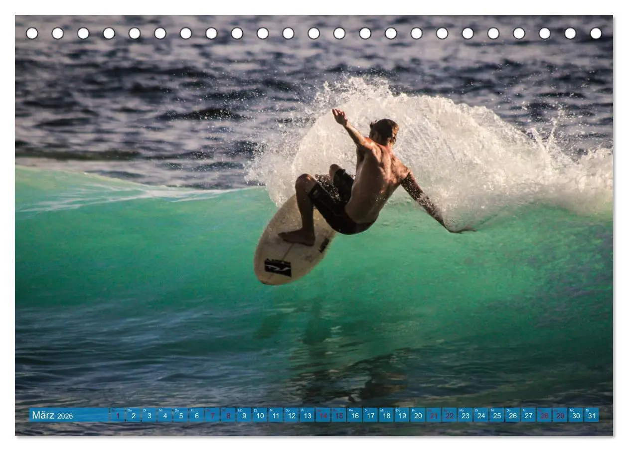Bild: 9783457653326 | Hawaii´s Surfer (Tischkalender 2026 DIN A5 quer), CALVENDO...