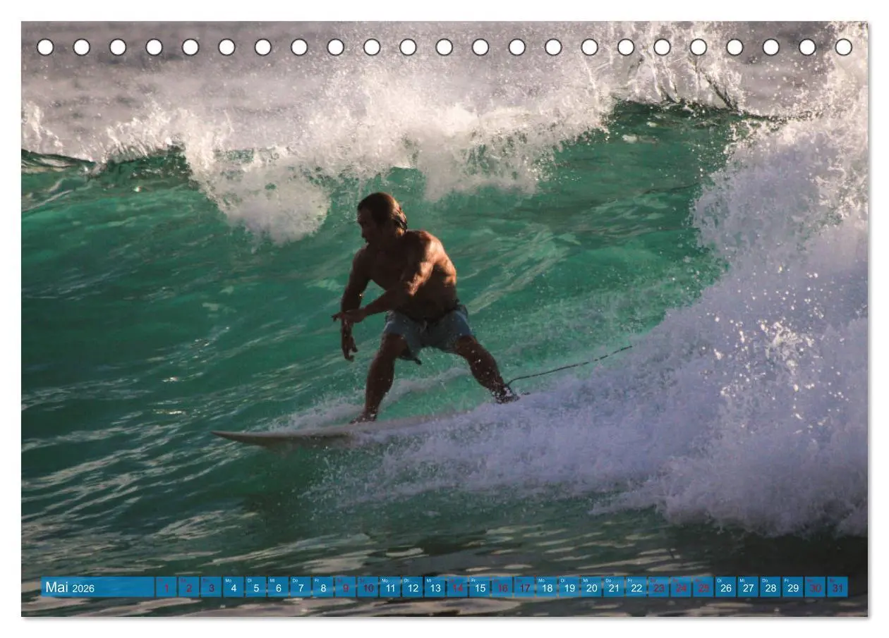 Bild: 9783457653326 | Hawaii´s Surfer (Tischkalender 2026 DIN A5 quer), CALVENDO...