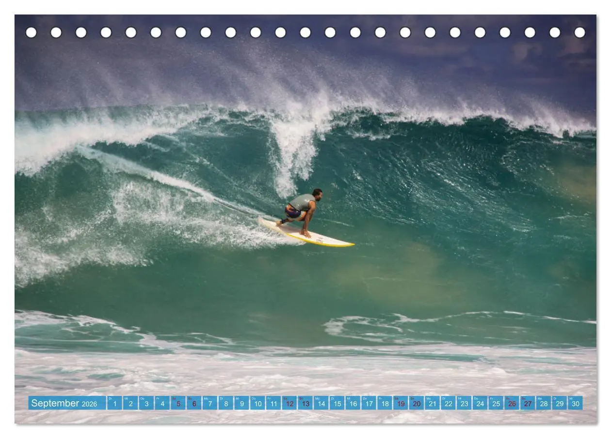 Bild: 9783457653326 | Hawaii´s Surfer (Tischkalender 2026 DIN A5 quer), CALVENDO...