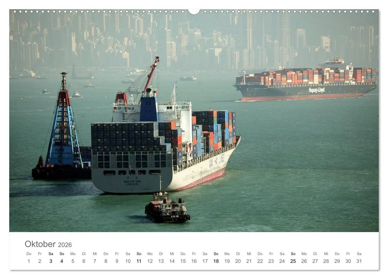 Bild: 9783516123326 | Faszination Schifffahrt - An Bord um die Welt (Wandkalender 2026...