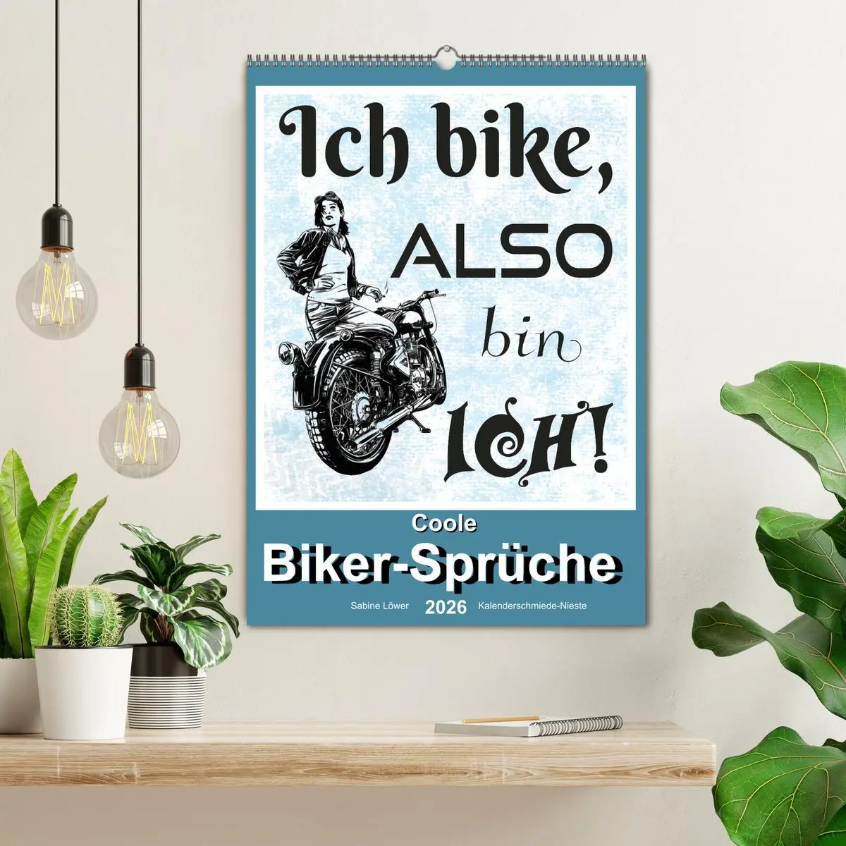 Bild: 9783516363326 | Coole Biker-Sprüche (Wandkalender 2026 DIN A2 hoch), CALVENDO...