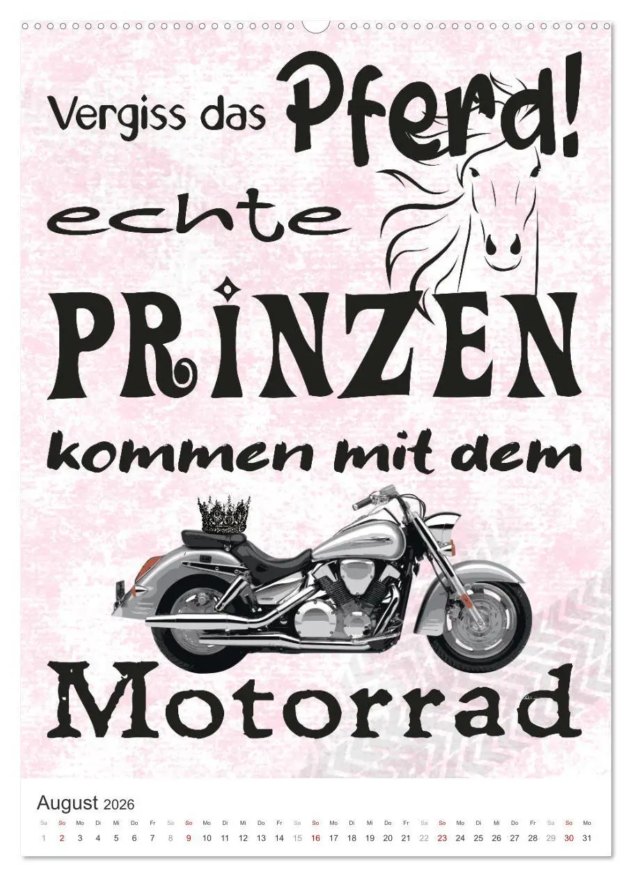 Bild: 9783516363326 | Coole Biker-Sprüche (Wandkalender 2026 DIN A2 hoch), CALVENDO...