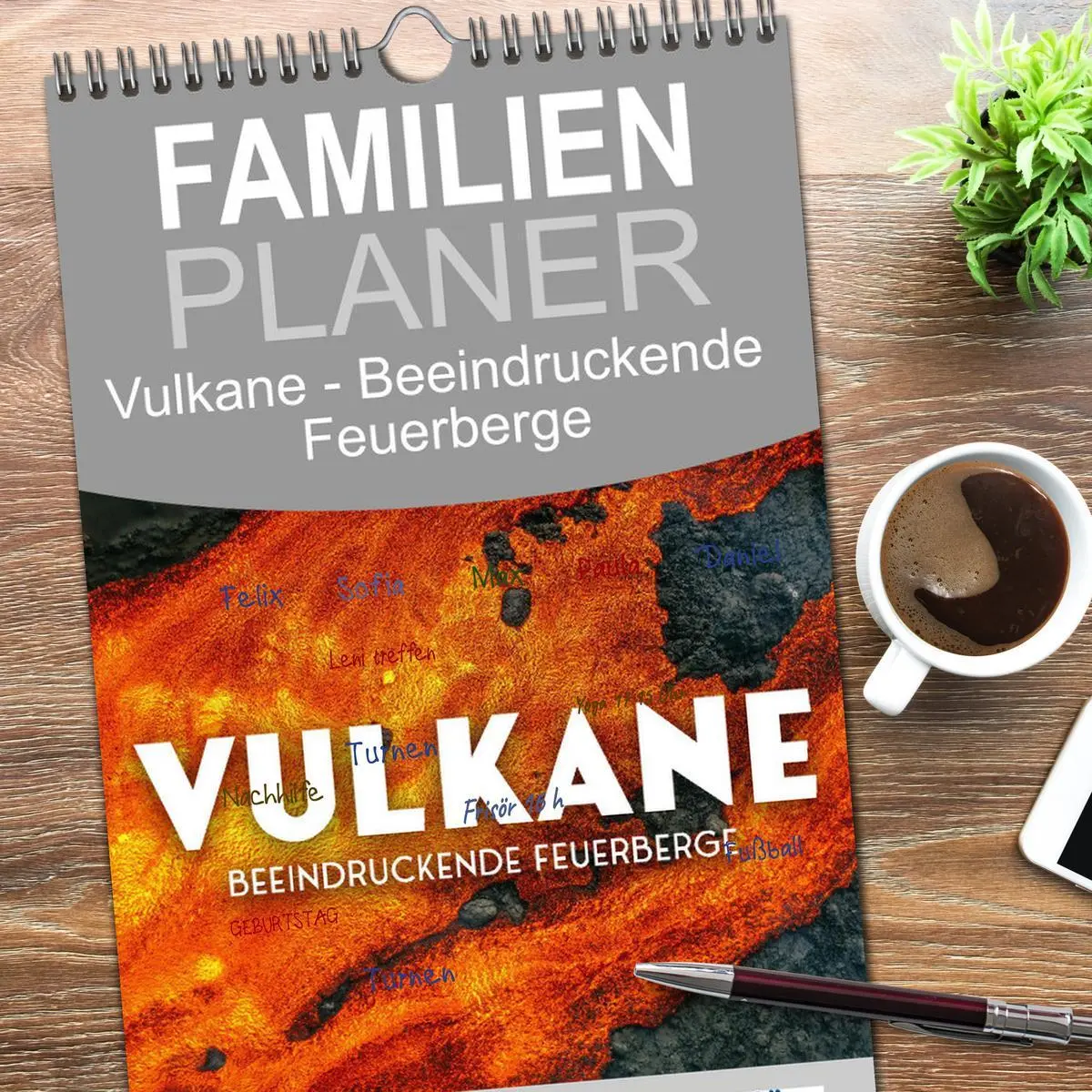 Bild: 9783516503326 | Familienplaner 2026 - Vulkane - Beeindruckende Feuerberge mit 5...