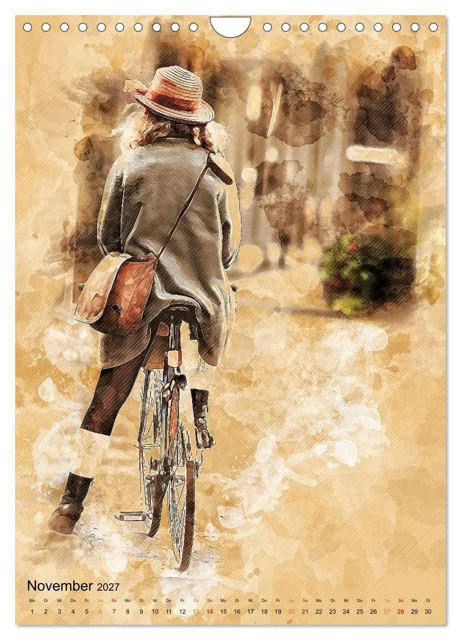 Bild: 9783569523326 | Fahrrad - Retro-Kalender (Wandkalender 2027 DIN A4 hoch), CALVENDO...