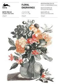 Cover: 9789460093326 | Floral Engravings | Writing Paper &amp; Note Pad A5, Dt/engl/frz | Roojen