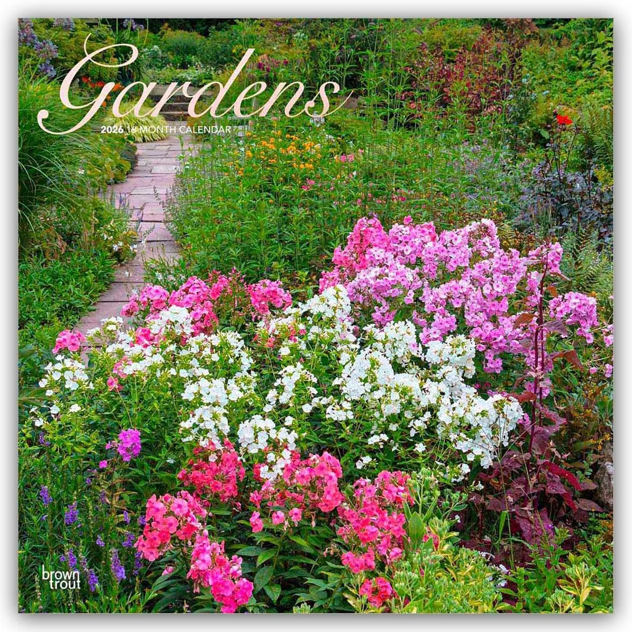Cover: 9798330703326 | Gardens 2026 12 X 24 Inch (Hanging) Monthly Square Wall Calendar...