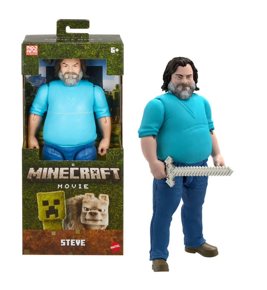 Cover: 194735313426 | Minecraft Movie Large Steve | Offene Verpackung | JGG67 | Deutsch