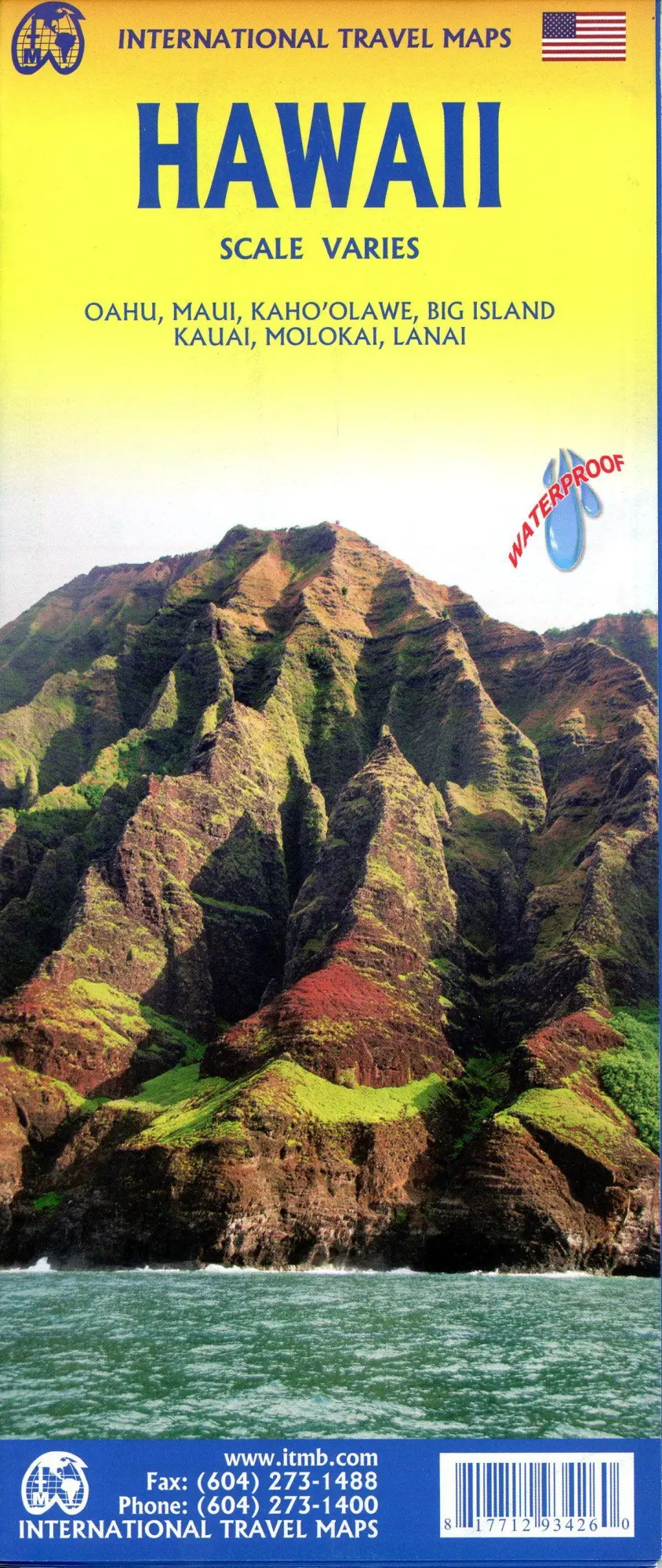 Cover: 9781771293426 | Hawaii State 1:150000 | ITM Travel Reference Map 1:150000 | Englisch