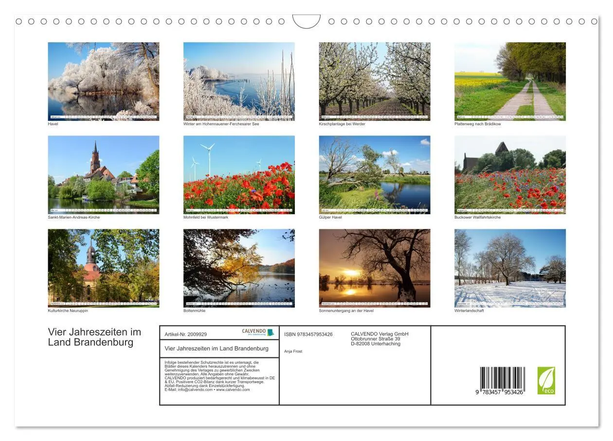 Bild: 9783457953426 | Vier Jahreszeiten im Land Brandenburg (Wandkalender 2026 DIN A3...