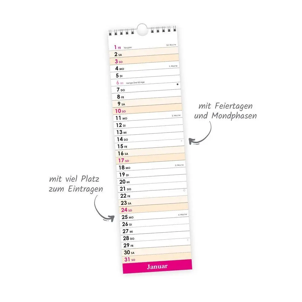 Bild: 4251901513526 | TRÖTSCH - Streifenkalender Mini Violett 2027 | KG | Kalender | 14 S.