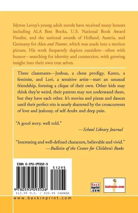 Rückseite: 9780595093526 | Three Friends | Myron Levoy | Taschenbuch | Kartoniert / Broschiert
