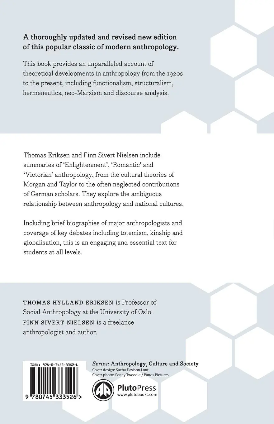 Rückseite: 9780745333526 | A History of Anthropology | Thomas Hylland Eriksen (u. a.) | Buch