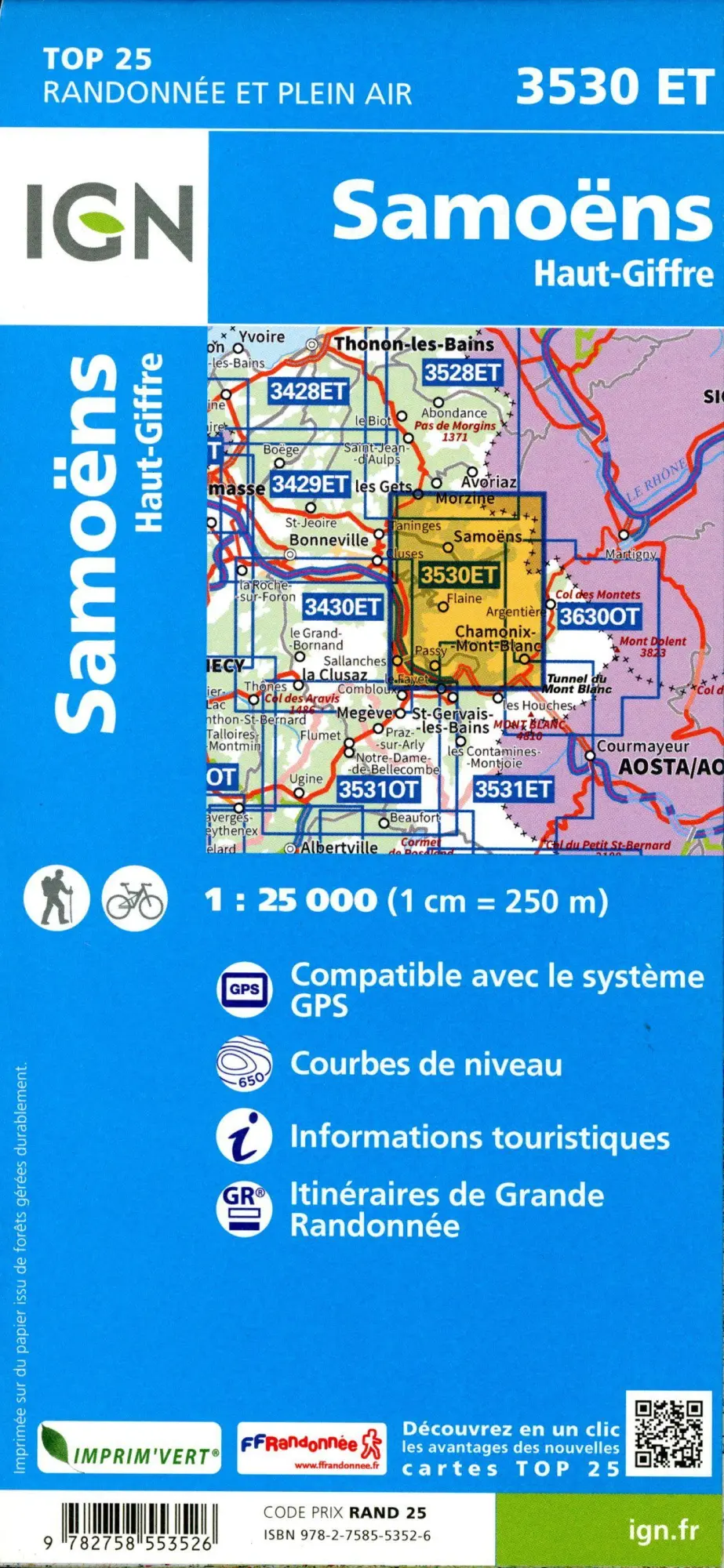 Bild: 9782758553526 | Samoëns - Haut Giffre 1:25 000 | 1:25000 | (Land-)Karte | Französisch