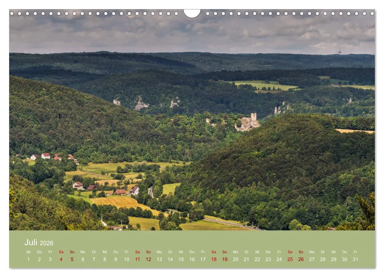 Bild: 9783457873526 | Schöne Aussichten in die Fränkische Schweiz (Wandkalender 2026 DIN...