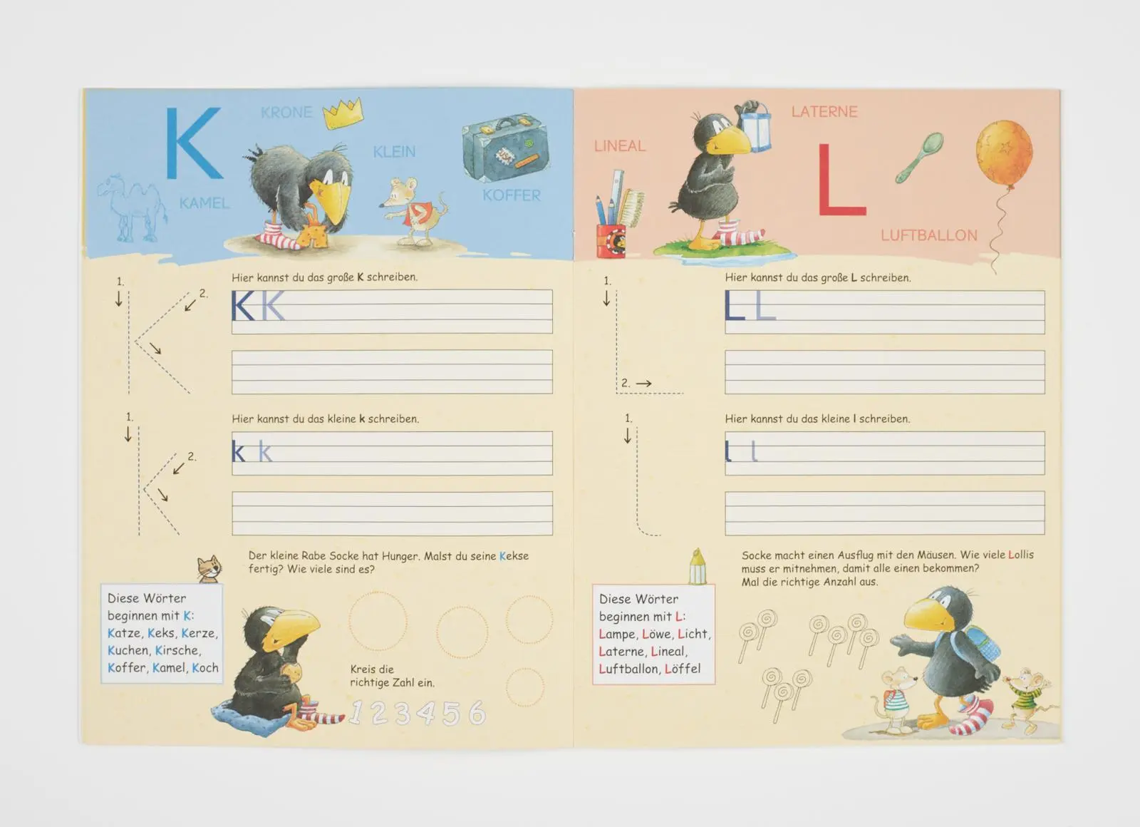 Bild: 9783480233526 | Buchstaben schreiben mit dem kleinen Raben Socke | Annet Rudolph