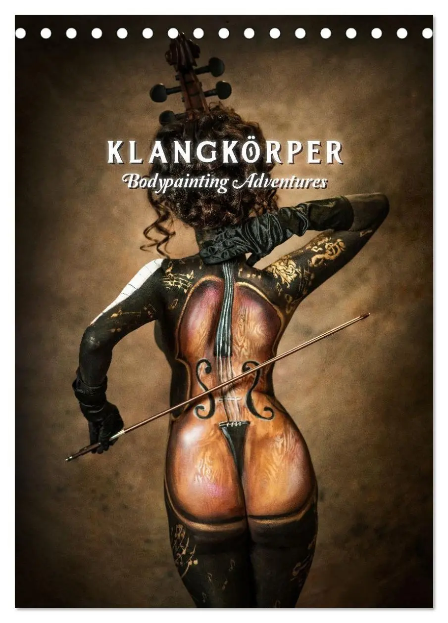 Cover: 9783516413526 | Klangkörper - Bodypainting Adventures (Tischkalender 2026 DIN A5...