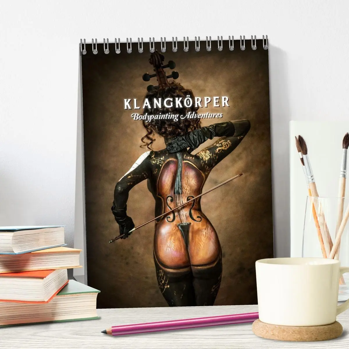Bild: 9783516413526 | Klangkörper - Bodypainting Adventures (Tischkalender 2026 DIN A5...