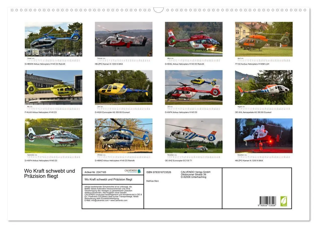 Bild: 9783516723526 | Wo Kraft schwebt und Präzision fliegt (Wandkalender 2026 DIN A2...
