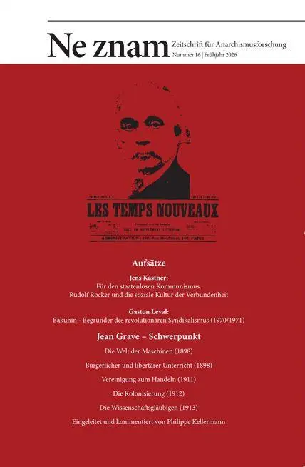 Cover: 9783868413526 | Ne znam - Nummer 16 | Zeitschrift für Anarchismusforschung | Buch