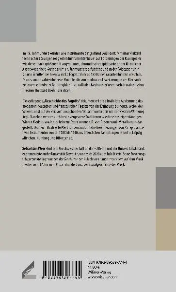 Rückseite: 9783990943526 | Geschichte des Fagotts | Sebastian Werr | Buch | 272 S. | Deutsch