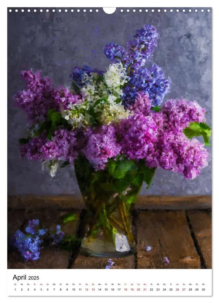 Bild: 9783435913626 | Blütenzauber - Gemalte Blumensträuße auf dem Tisch (Wandkalender...