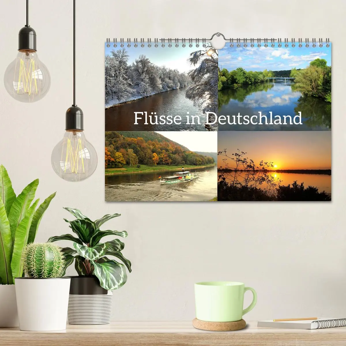 Bild: 9783457313626 | Flüsse in Deutschland (Wandkalender 2026 DIN A4 quer), CALVENDO...