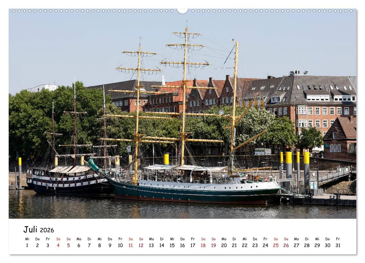 Bild: 9783457933626 | Bremen - Die Hansestadt an der Weser (Wandkalender 2026 DIN A2...
