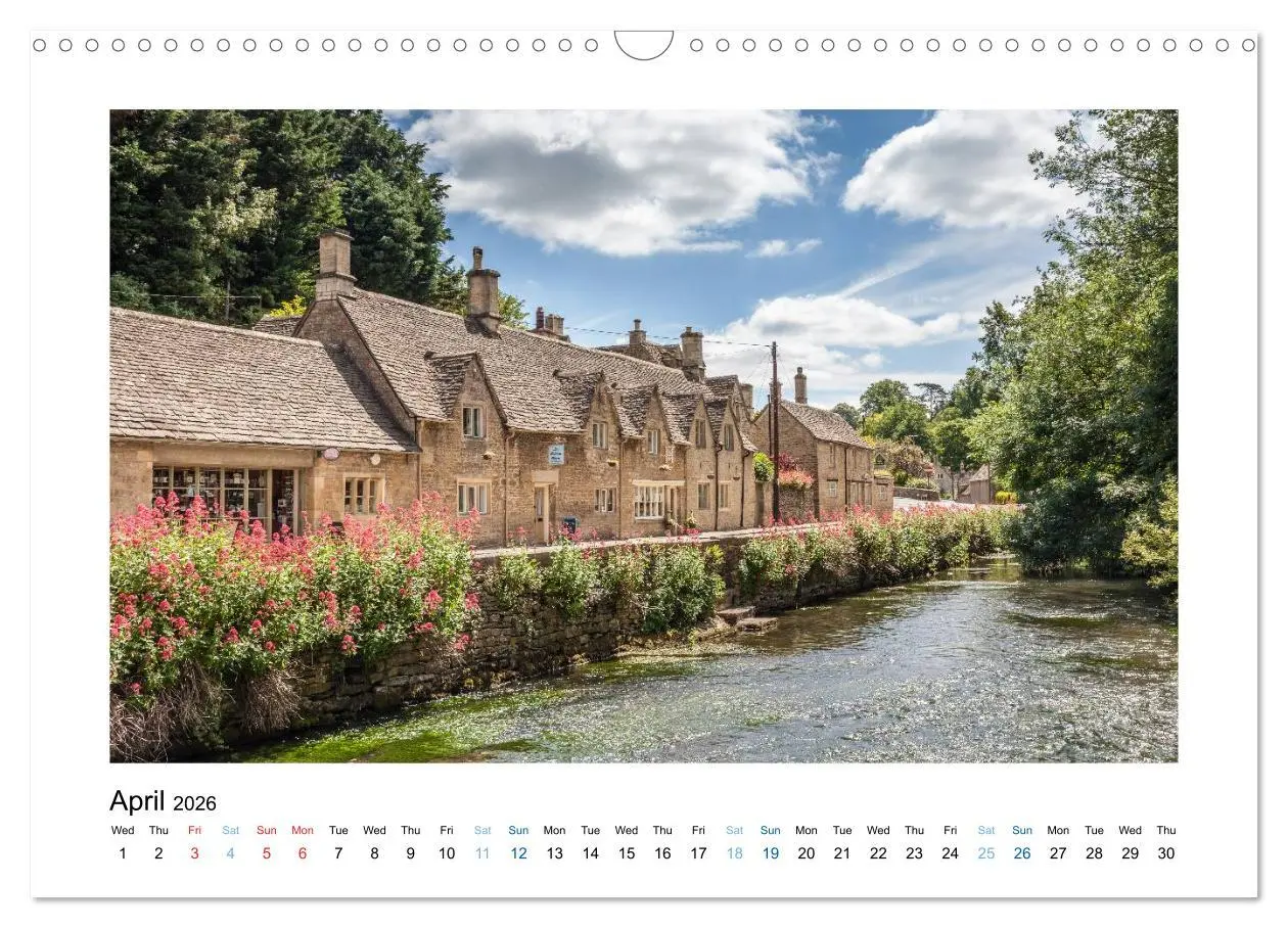 Bild: 9783516573626 | Cotswolds Gardens and Cottages (Wall Calendar 2026 DIN A3...
