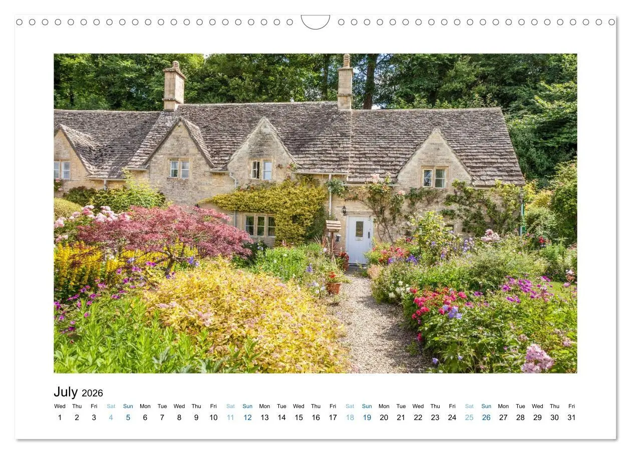 Bild: 9783516573626 | Cotswolds Gardens and Cottages (Wall Calendar 2026 DIN A3...
