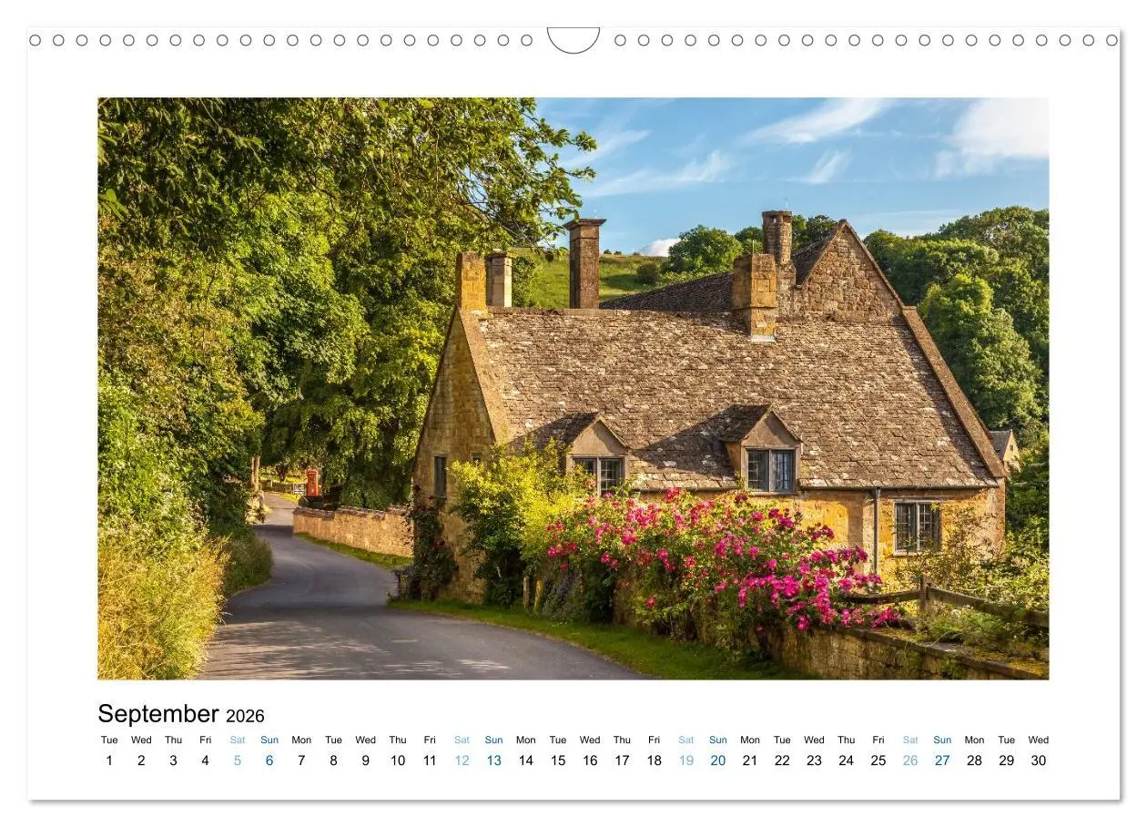 Bild: 9783516573626 | Cotswolds Gardens and Cottages (Wall Calendar 2026 DIN A3...
