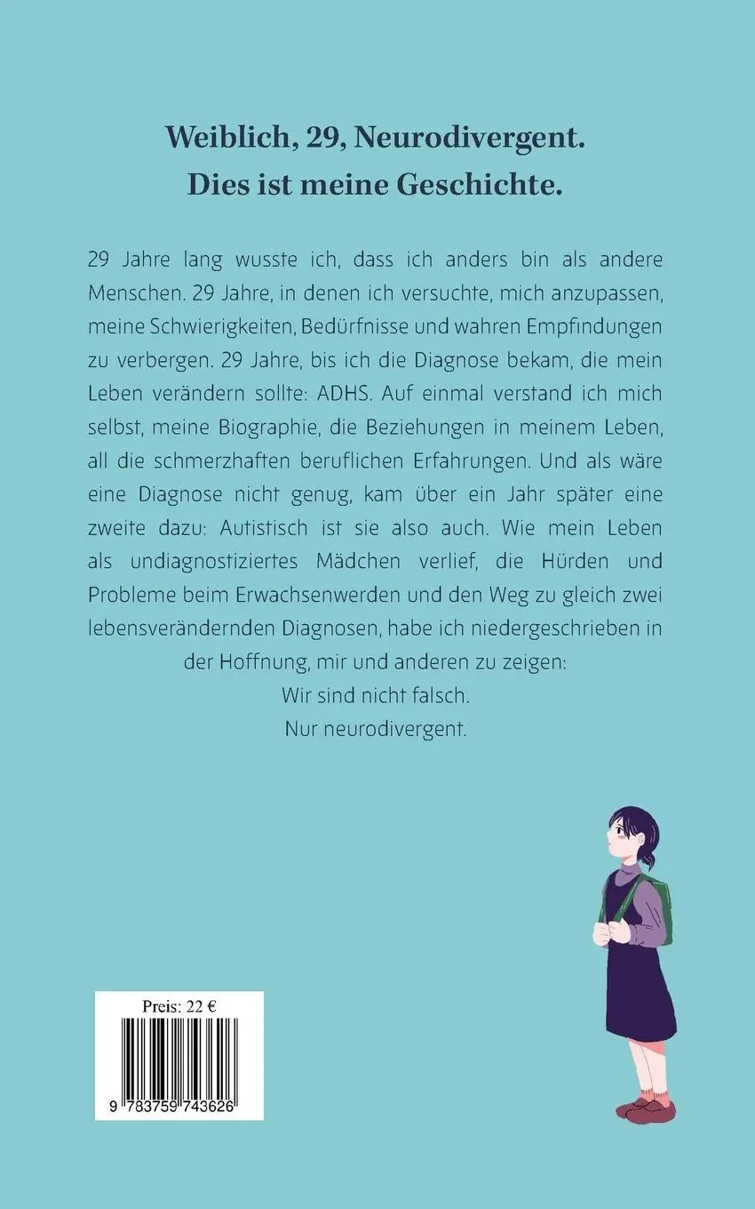 Rückseite: 9783759743626 | Nicht falsch, nur neurodivergent | Charlotte Suhr | Taschenbuch | 2024