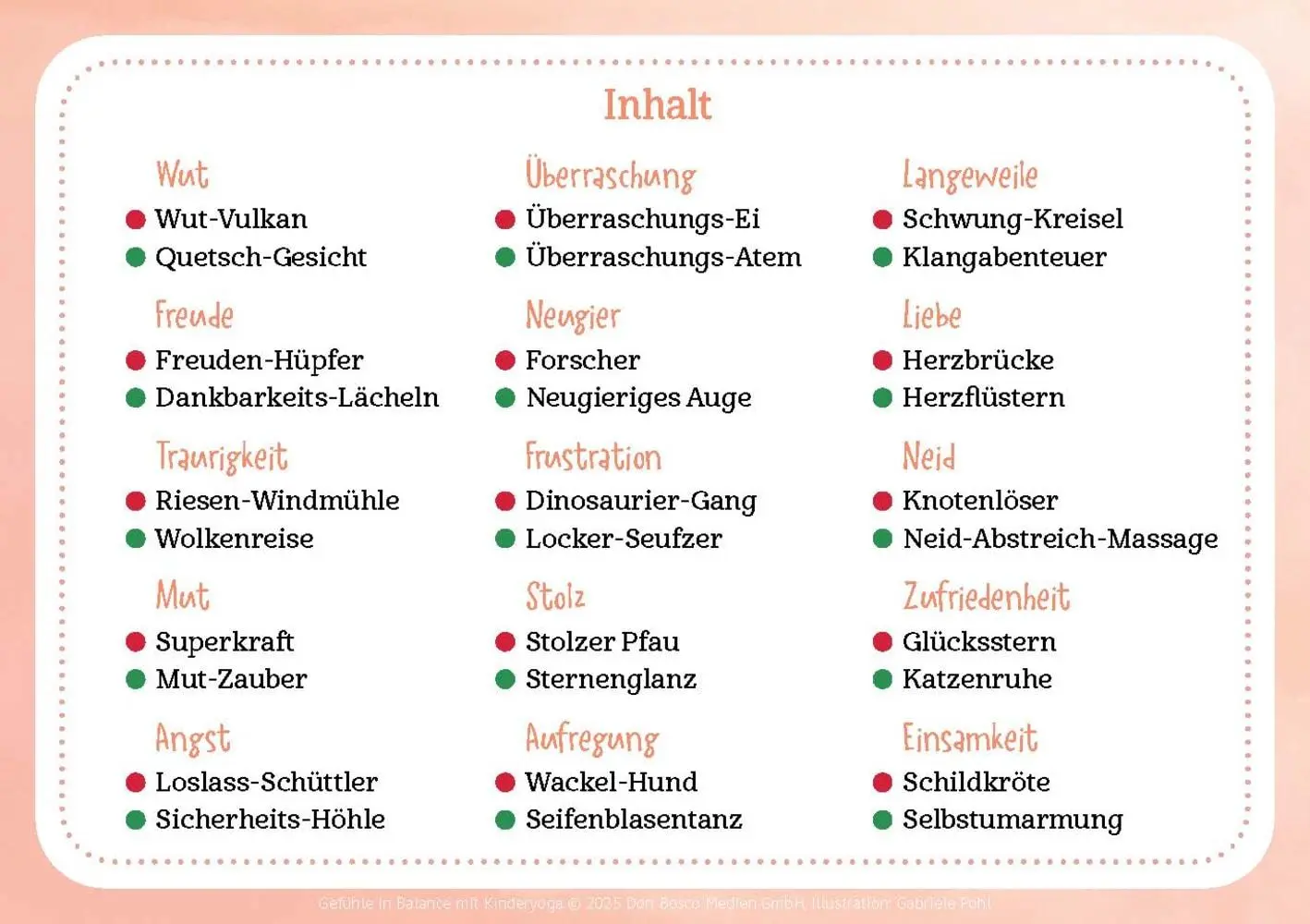 Bild: 4260694923726 | Gefühle in Balance mit Kinderyoga | Ulrike Knuth | Box | 32 S. | 2025