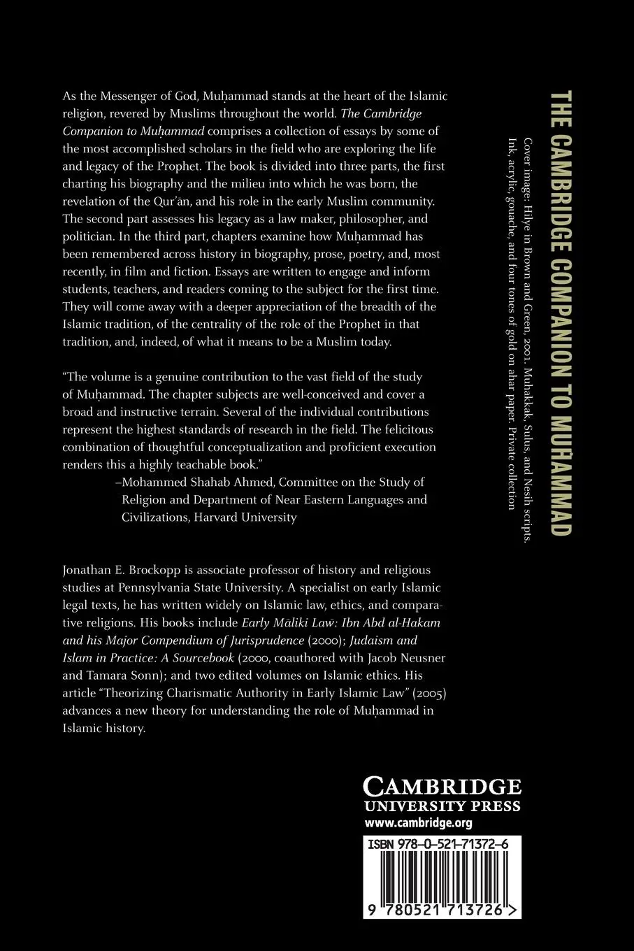 Rückseite: 9780521713726 | The Cambridge Companion to Muhammad | Jonathan E. Brockopp | Buch