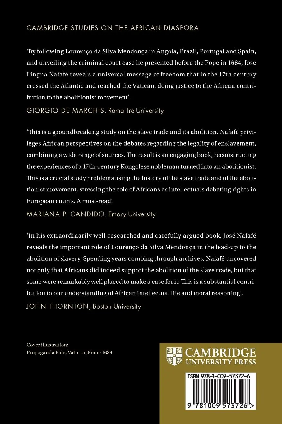Rückseite: 9781009573726 | Lourenço da Silva Mendonça and the Black Atlantic Abolitionist...