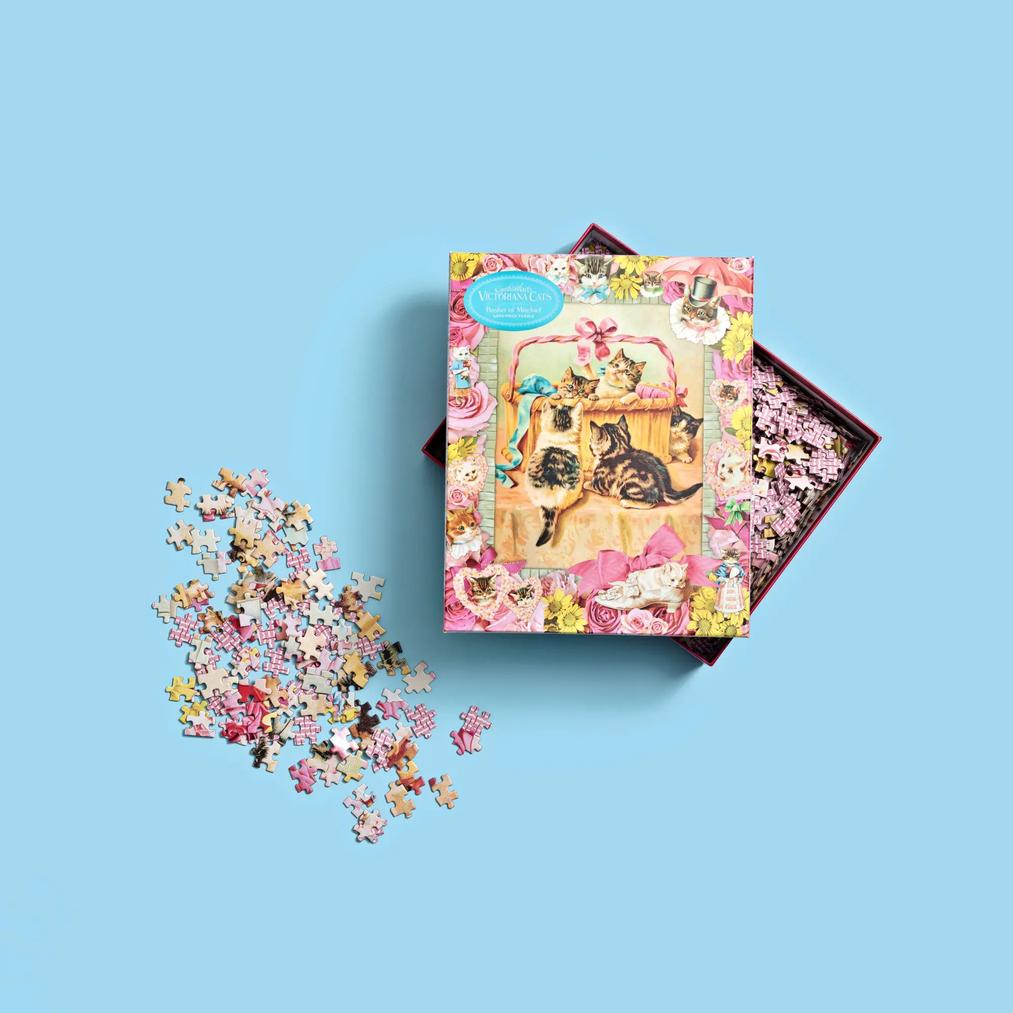 Bild: 9781523523726 | Cynthia Hart's Victoriana Cats: Basket of Mischief 1,000-Piece Puzzle