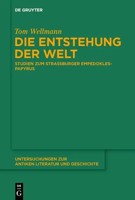 Cover: 9783110633726 | Die Entstehung der Welt | Tom Wellmann | Buch | XIII | Deutsch | 2020