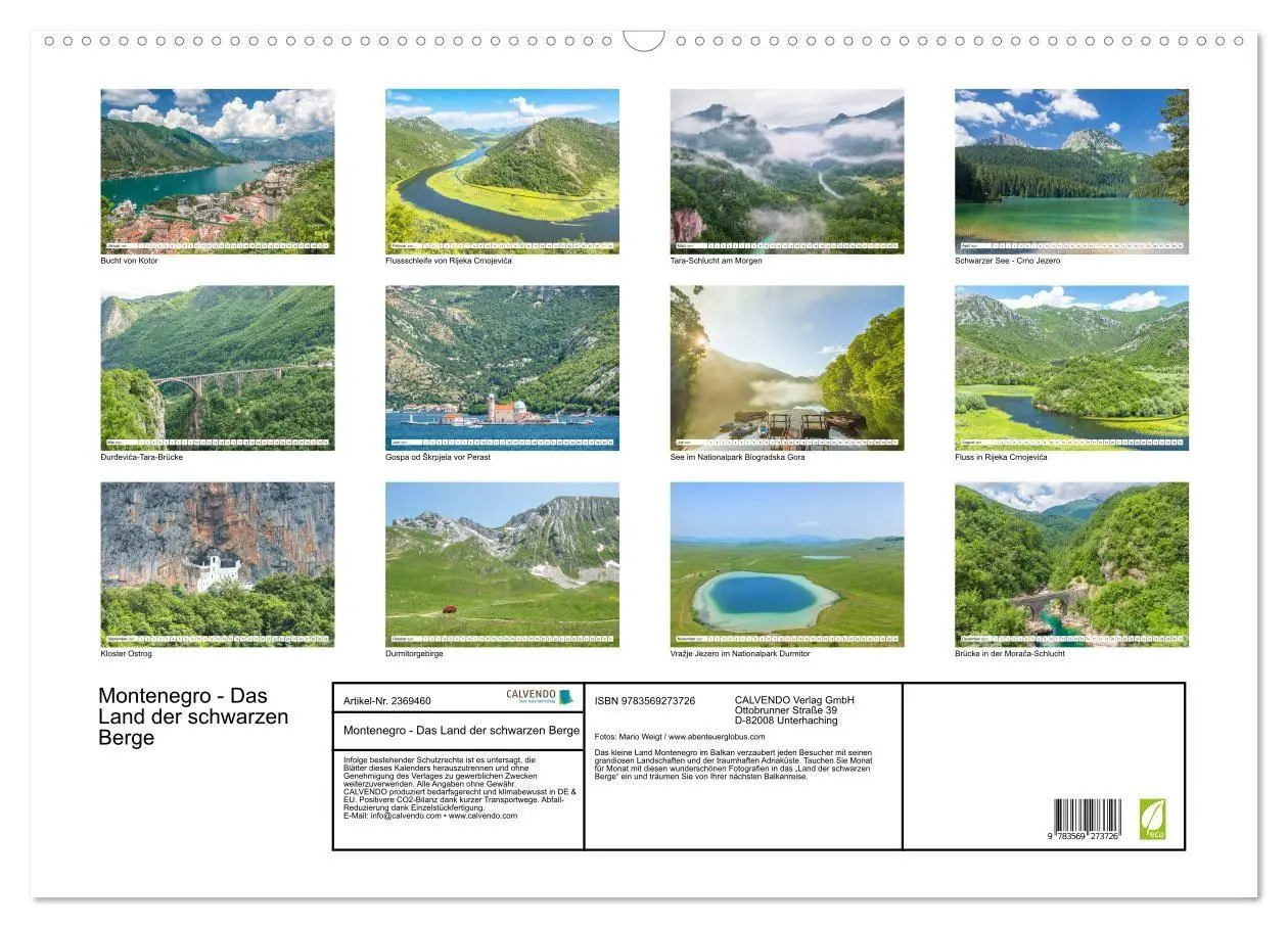 Bild: 9783569273726 | Montenegro - Das Land der schwarzen Berge (Wandkalender 2027 DIN A2...