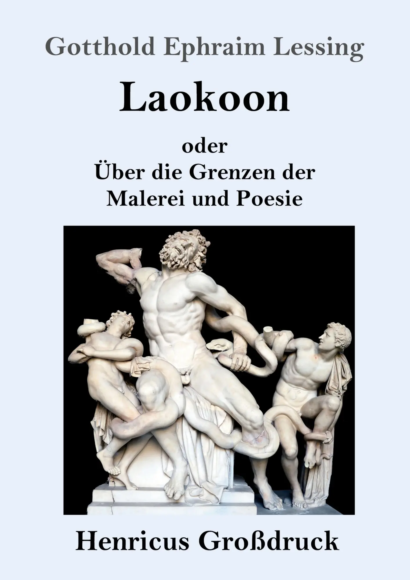 Cover: 9783847843726 | Laokoon (Großdruck) | oder Über die Grenzen der Malerei und Poesie