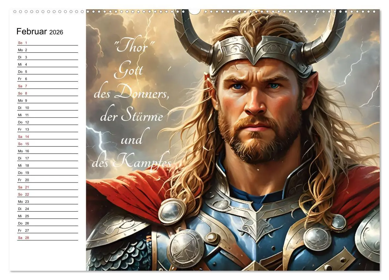 Bild: 9783457393826 | Unsterbliche Mythen des Nordens (hochwertiger Premium Wandkalender...