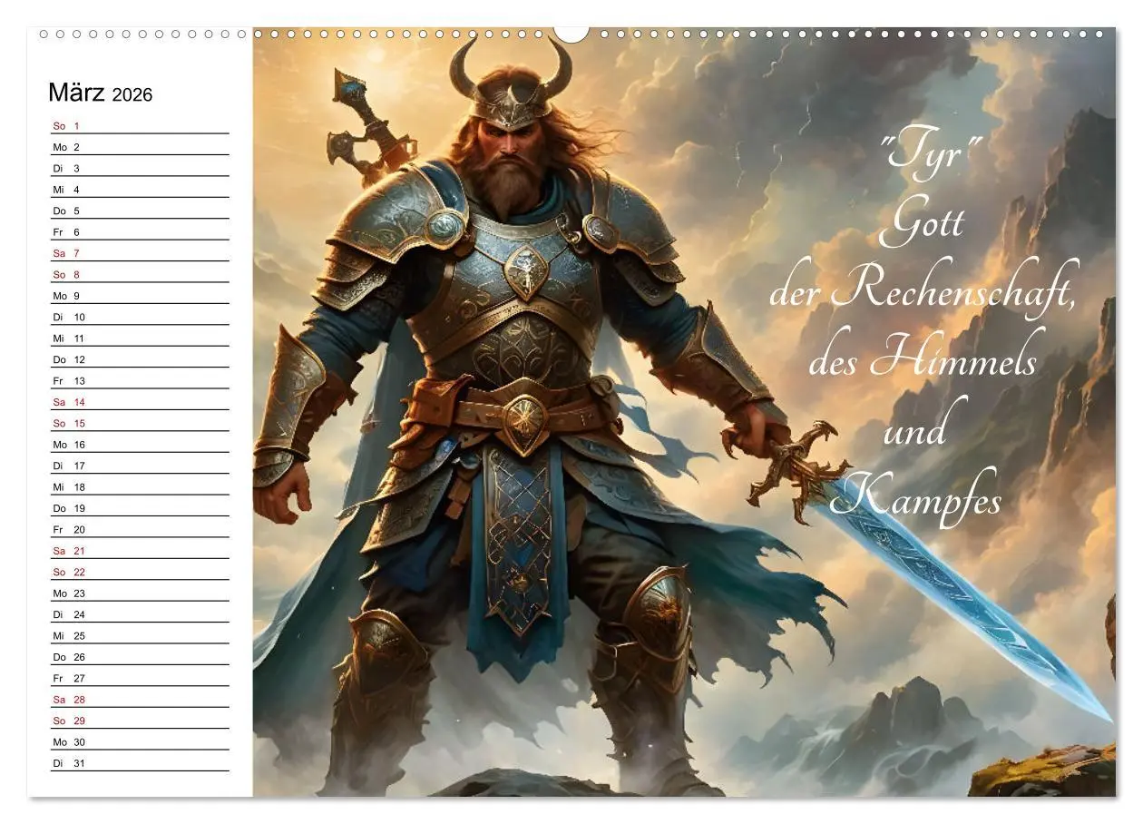 Bild: 9783457393826 | Unsterbliche Mythen des Nordens (hochwertiger Premium Wandkalender...