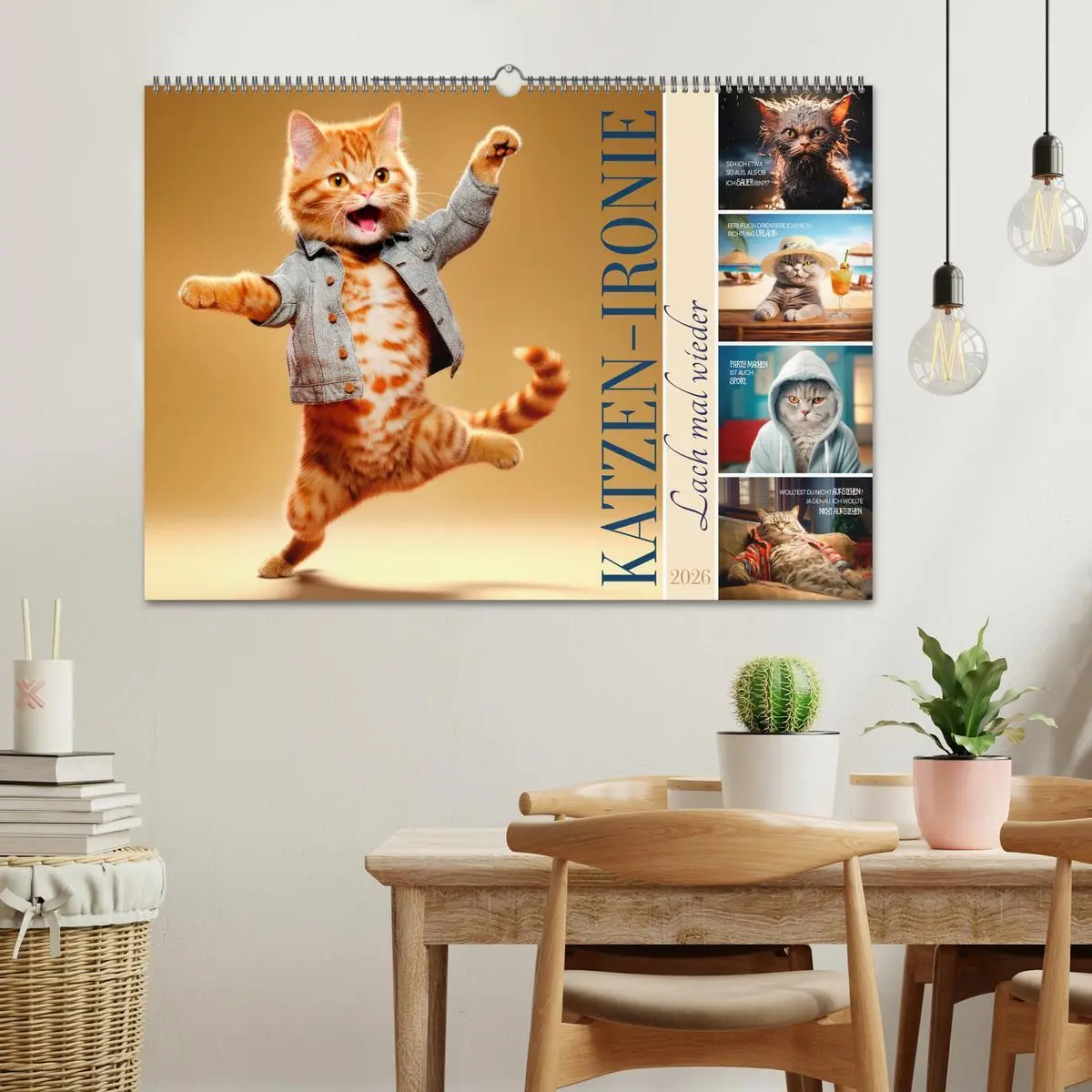 Bild: 9783457463826 | KATZEN-IRONIE Lach mal wieder (Wandkalender 2026 DIN A2 quer),...