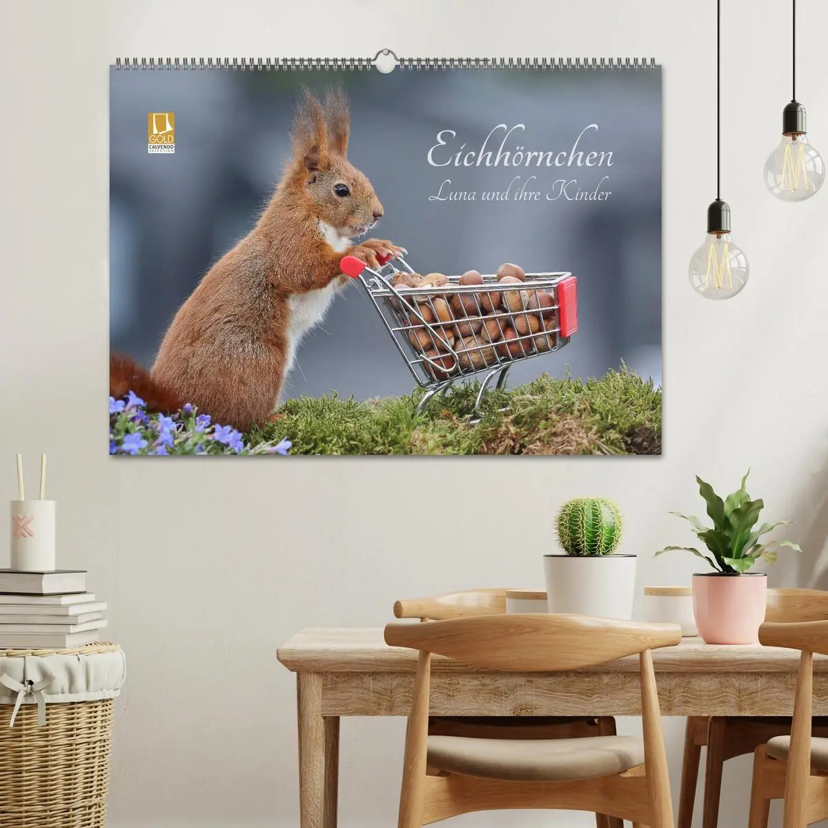 Bild: 9783457843826 | Eichhörnchen Luna und ihre Kinder (Wandkalender 2026 DIN A2 quer),...