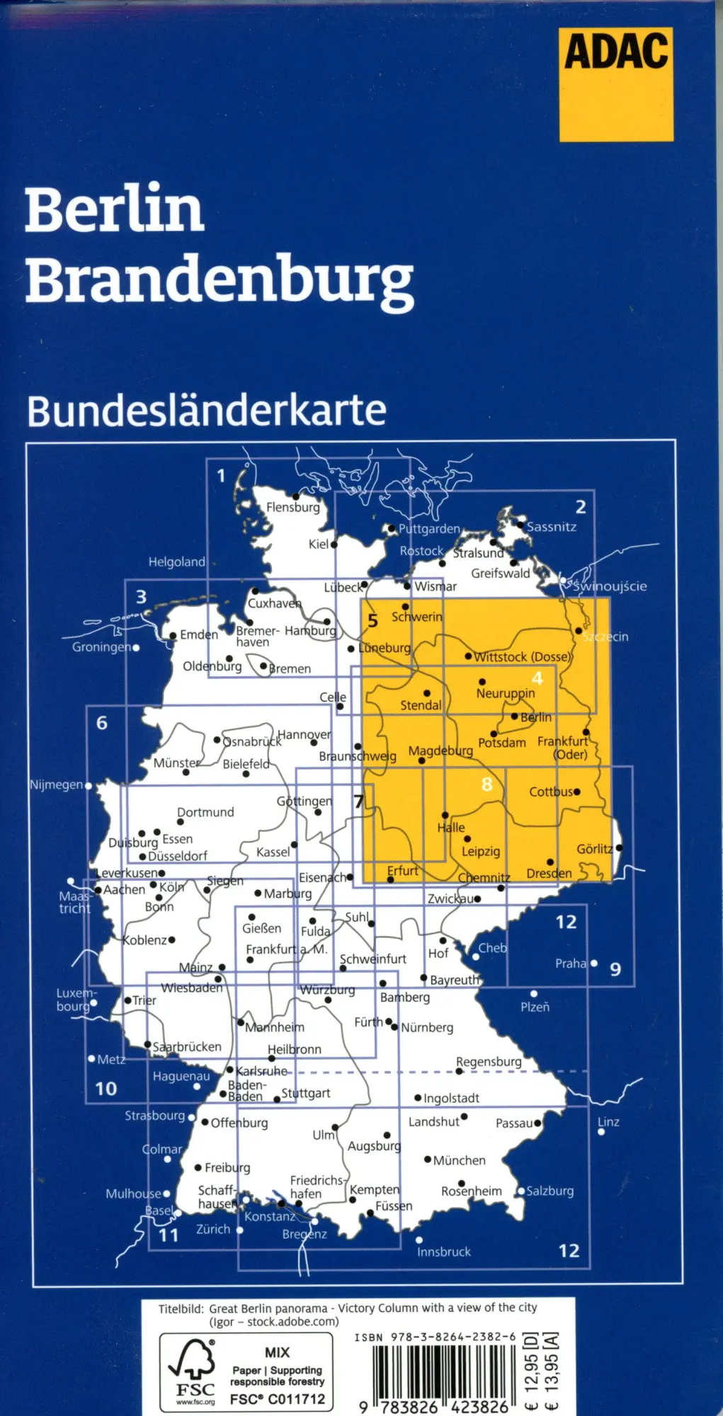 Bild: 9783826423826 | ADAC Bundesländerkarte Deutschland 05 Berlin, Brandenburg 1:300.000