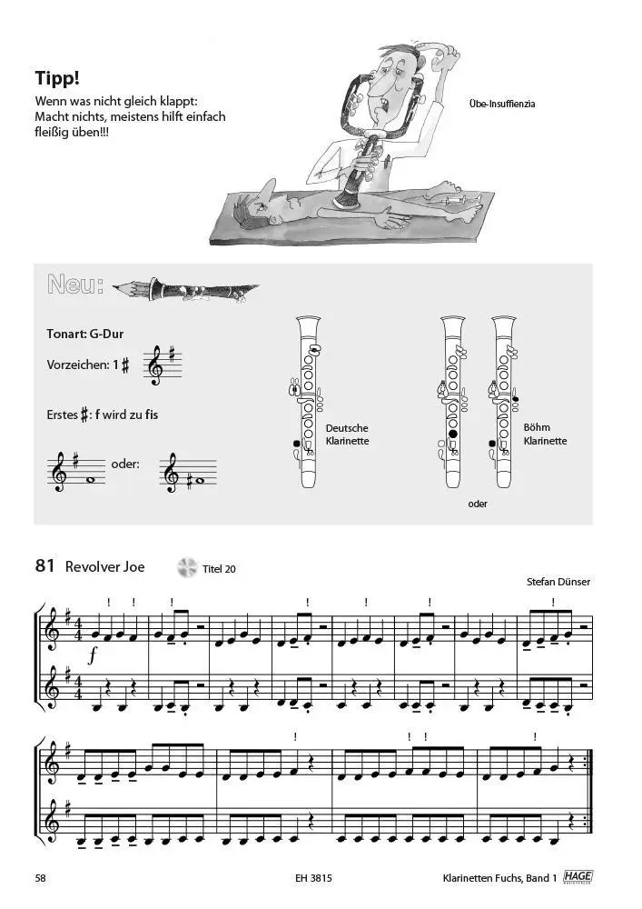 Bild: 9783866263826 | Klarinetten Fuchs Band 1 mit CD | Stefan Dünser (u. a.) | Buch | 2016