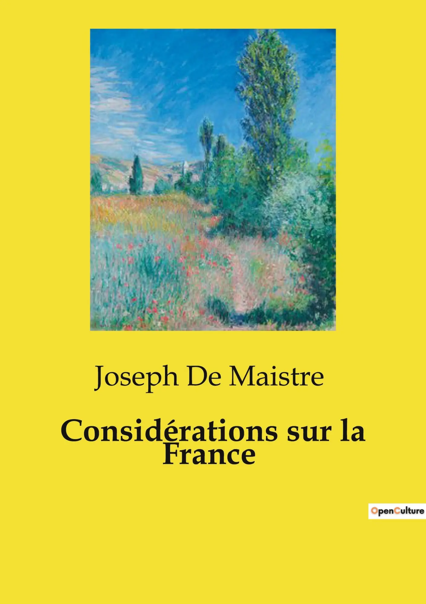 Cover: 9791041993826 | Considérations sur la France | Joseph De Maistre | Taschenbuch | 2024