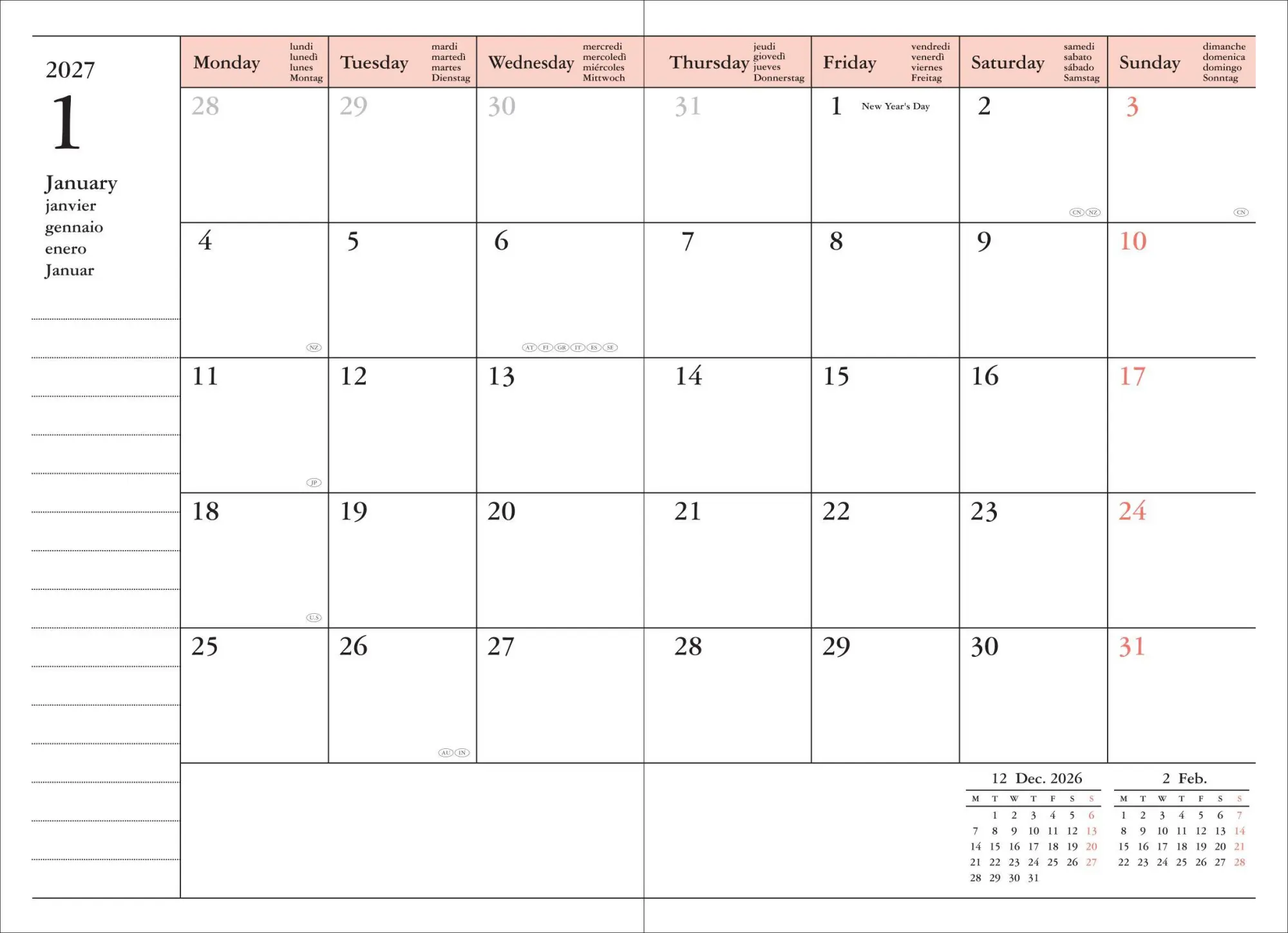 Bild: 4550045163926 | MARK'S 2026/27 Diary A6 Storage.it // Green | MARK'S Inc. | Buch