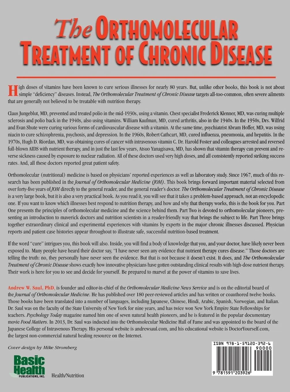 Rückseite: 9781591203926 | Orthomolecular Treatment of Chronic Disease | Andrew W. Saul | Buch