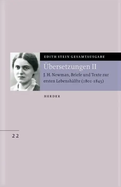 Cover: 9783451273926 | Edith Stein Gesamtausgabe / Übersetzung von John Henry Newman,...